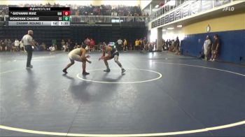 174 lbs Champ. Round 1 - Donovan Chavez, Cerritos College vs Giovanni Ruiz, Bakersfield