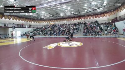 132 lbs Cons. Round 1 - Keltson Cherry, Rock Springs vs Frankie Strickland, Riverton