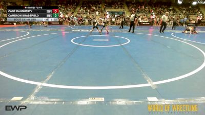 67 lbs Round Of 64 - Cage Daugherty, D3 Wrestling Cluib vs Cameron Brassfield, Rising Kingz