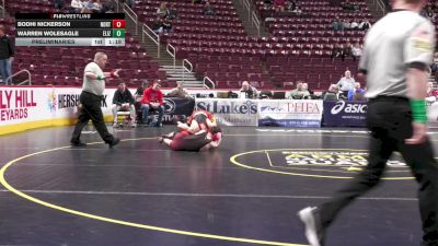 107 lbs Preliminaries - Bodhi Nickerson, North Penn-Liberty vs Warren Wolesagle, Elizabeth Forward