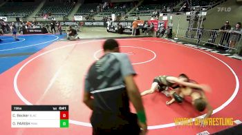 73 lbs Consi Of 8 #2 - Casen Becker, Black Fox Academy vs OWEN PARISH, PINnacle