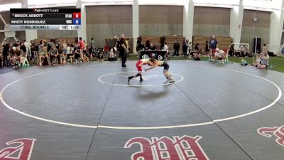 56 lbs Cons. Round 2 - Brock Abbott, Utah vs Rhett Rodriguez, Hawk Wrestling Club