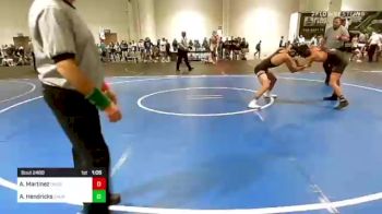 120 lbs Quarterfinal - Anthony Martinez, Oakdale vs Allan Hendricks, Church Boyz