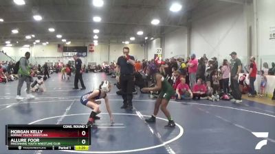 86 lbs Cons. Round 2 - Morgan Kelly, Norway Youth Wrestling vs Allure Foor, Pinconning Youth Wrestling Club