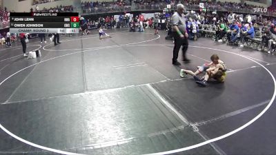 56 lbs Champ. Round 2 - Owen Johnson, Gering Wrestling Club vs John Lehn, Nebraska Wrestling Academy