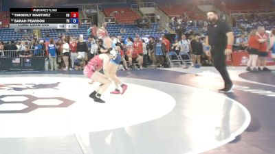 140 lbs Cons. Quarters - Timberly Martinez, Colorado vs Sarah Pearson, Pennsylvania