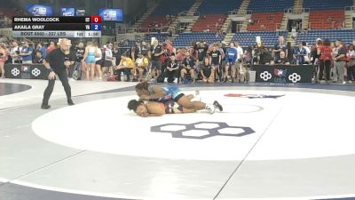 207 lbs Cons. Rd Of 16 - Rhema Woolcock, Connecticut vs Akaila Gray, Virginia