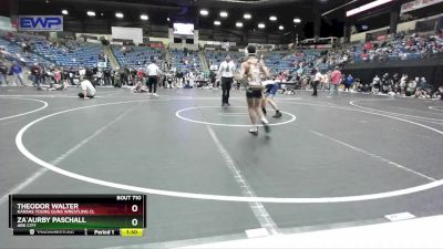 88 lbs Champ. Round 1 - Za`Aurby Paschall, Ark City vs Theodor Walter, Kansas Young Guns Wrestling Cl