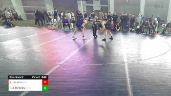 150 lbs Cons. Round 2 - Jax Hinckley, Lehi vs Luke Jonston, Weber