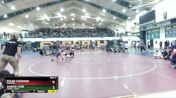 120 lbs Semifinal - Darius Case, Lowell Scott vs Xyler Coleman, Meridian