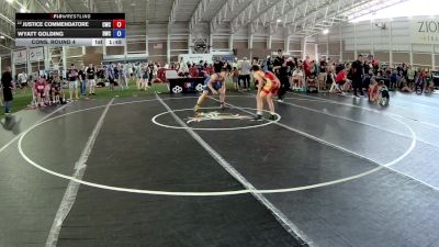 138 lbs Cons. Round 4 - Justice Commendatore, Cardinal Wrestling Club vs Wyatt Golding, Driller Wrestling Club