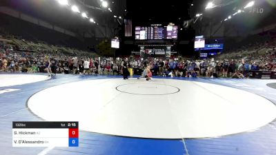 132 lbs Rnd Of 64 - Giosue Hickman, Arizona vs Vinnie D'Alessandro, Ohio