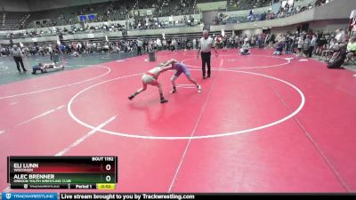 100 lbs Semifinal - Alec Brenner, Oregon Youth Wrestling Club vs Eli Lunn, Wisconsin