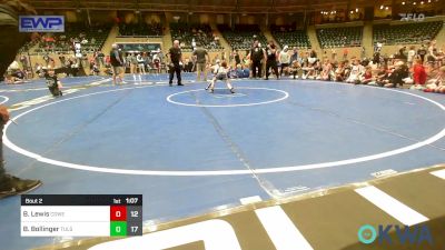 64 lbs Rr Rnd 1 - Brantley Lewis, Coweta 12u vs Boston Bollinger, Tulsa Mafia Boys