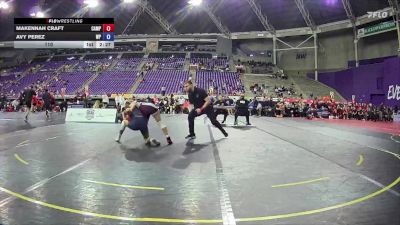 110 lbs Round 1 (16 Team) - Makennah Craft, Campbellsville University vs Avy Perez, William Penn