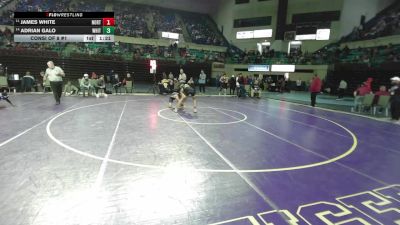 132 lbs Consi Of 8 #1 - James White, Northwestern vs Adrian Galo, White Knoll