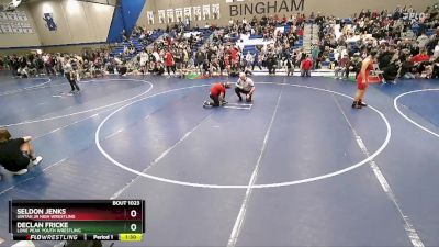 160 lbs Champ. Round 1 - Declan Fricke, Lone Peak Youth Wrestling vs Seldon Jenks, Uintah Jr High Wrestling