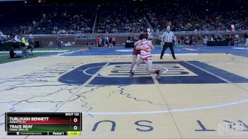 D4-144 lbs Quarterfinal - Trace Reay, Tawas Area HS vs Turlough Bennett, Marlette HS