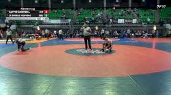 6A 150 lbs Quarterfinal - Carter Campbell, Athens vs La`darius Hopkins, Minor