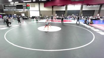 100 lbs Semifinal - Natalie Garcia, Fort Worth Chisholm Trail vs Lila Breedlove, Borger