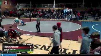 160 lbs Cons. Round 6 - Tyson Tucker, Potlatch vs Carsen Speelman, Coeur D`Alene High School