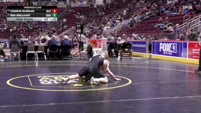 160 lbs First Round - Charlie Scanlan, Bethlehem Cath vs Ben Brillhart, Council Rock South