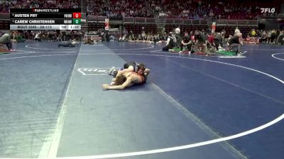 3A-113 lbs Quarterfinal - Carew Christensen, Waukee Northwest vs Austen Fry, Valley, West Des Moines