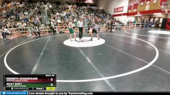 165 lbs Quarterfinal - Ricky Baily, Lander Middle School vs Kenneth Shakespeare, Riverton Middle School