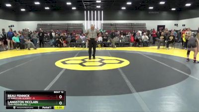 95 lbs Round 3 (8 Team) - Beau Fennick, CP Wrestling Academy vs Langston McClain, Team Missouri (MO)