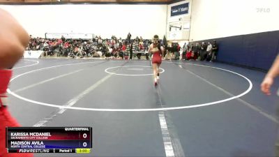 103 lbs Quarterfinal - Madison Avila, North Central College vs Karissa McDaniel, Sacramento City College