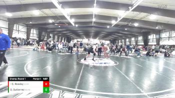 215 lbs Champ. Round 1 - Cutler Rowley, Cedar City vs Gael Gutierrez, Millard