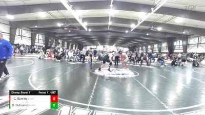 215 lbs Champ. Round 1 - Cutler Rowley, Cedar City vs Gael Gutierrez, Millard