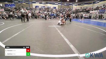 75 lbs Semifinal - Easton Bowen, Standfast OKC vs Lucas Walton, Piedmont