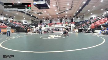 105 lbs Consolation - Ella Hart, Wyandotte HS Girls vs Khyla Rumbaugh, Tecumseh HS Girls