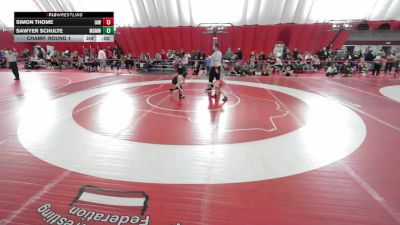 8U True Beginner - 54.6-58.4 Champ. Round 1 - Wayne Thomas Jr., Wisconsin vs Simon Lichtenberger, Big Chief Wrestling Club