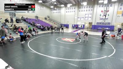 120 lbs Round 6 (8 Team) - Arnav Singhal, Brentwood Wrestling Club vs Bennett O, Sumner County Wrestling Club