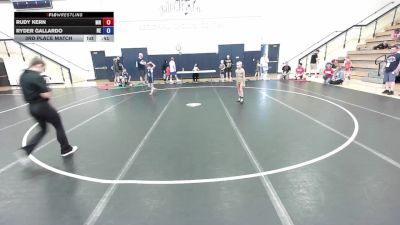 63 lbs 3rd Place Match - Easton Werner, WI vs Arden DeWaters, ND