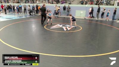 63 lbs Round 1 - Dean Loechel, North Pole Wrestling Club vs Jaxson Ebenezer, Soldotna Whalers Wrestling Club