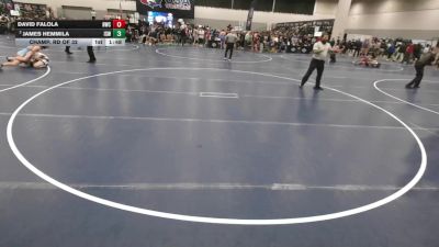 150 lbs Champ. Rd Of 32 - David Falola, Hawkstyle Wrestling Club vs James Hemmila, Izzy Style Wrestling