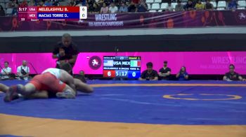 82 kg Round 1 - Beka Melelashvili, USA vs Diego Macias, MEX