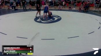 85 lbs Round 2 - Blake Wilson, Forest Youth Wrestling vs Kayden Mcculloch, Heritage Outlaws