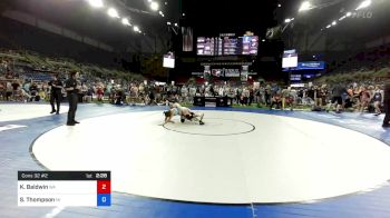 127 lbs Cons 32 #2 - Karianne Baldwin, Washington vs Sydney Thompson, Michigan