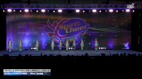 Evolution Cheer - Teal Rage [2026 L2 Senior - D2 - Small Day 2] 2026 Spirit Cheer Grand Nationals
