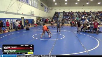 137 lbs Champ. Round 1 - Yanni Sanchez, Santa Ana Wrestling vs Valerie Valdez, Downey