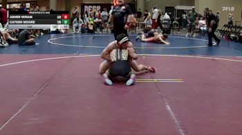 150 lbs Round 4 (6 Team) - Cayden Moore, Team Shutt Weston vs Asher Wiram, Alabama Elite Red