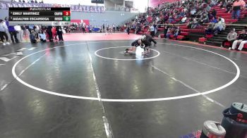 135 lbs Quarterfinal - Jadalynn Escarsega, El Paso Riverside vs Emily Martinez, El Paso Chapin