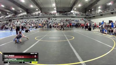 60 lbs Quarterfinal - Roc Rhees, Greater Heights Wrestling-AAA vs Liam Barton, Blue Pride Wrestling Club-AAA