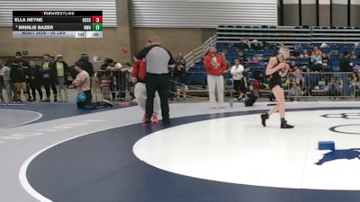 95 lbs Champ. Rd Of 16 - Ella Heyne, Combat School vs Brinlie Bazer, Nebraska Wrestling Academy
