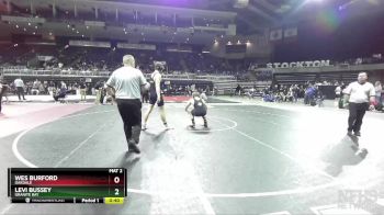 182 lbs 3rd Place Match - Wes Burford, Oakdale vs Levi Bussey, Granite Bay