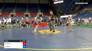 94 lbs Cons 16 #1 - Ryker Brann, Utah vs Colton Miller, Kansas